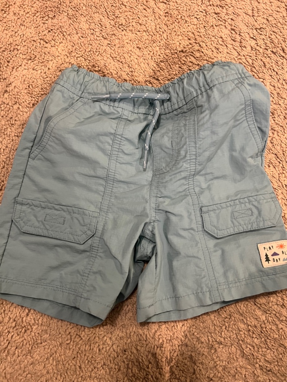 Old Navy Light Blue Cargo Shorts with Drawstring Waist